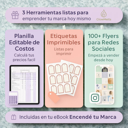 [10x1] Encendé tu marca: Curso Wax Melts Profesional + 9 Bonus de Regalo